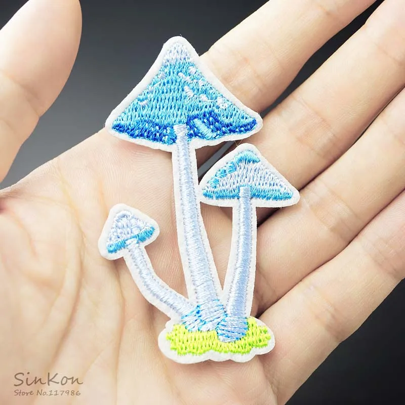 Mushroom Size:4.6x7.2cm Iron On Patch Embroidered Applique Sewing Clothes Stickers Garment Apparel Accessories Badges | Дом и сад