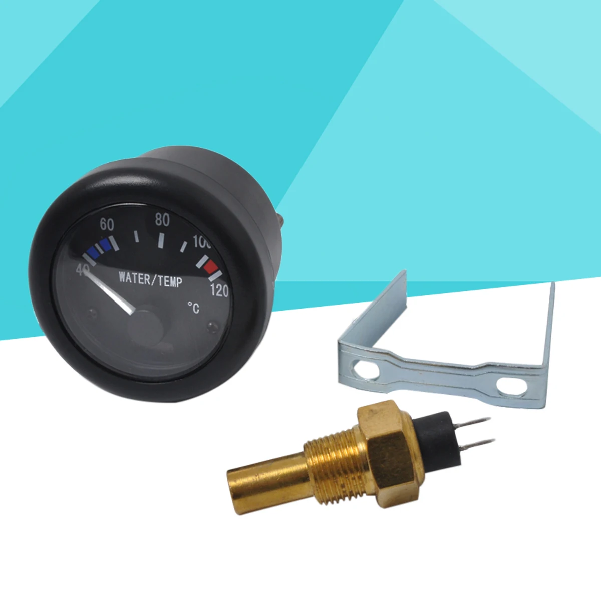 Universal 52mm 2 inch LED Backlight Waterproof Water Temp Temperature Gauge with Alarm Sensor for Automobiles Cars | Автомобили и