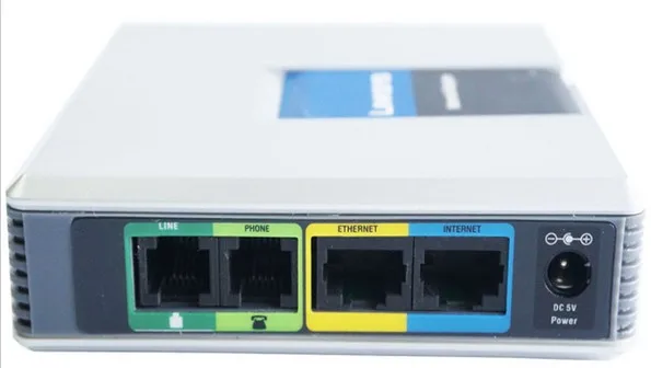 Быстрая доставка! Разблокированный голосовой шлюз Linksys SPA3102 VoIP адаптер для