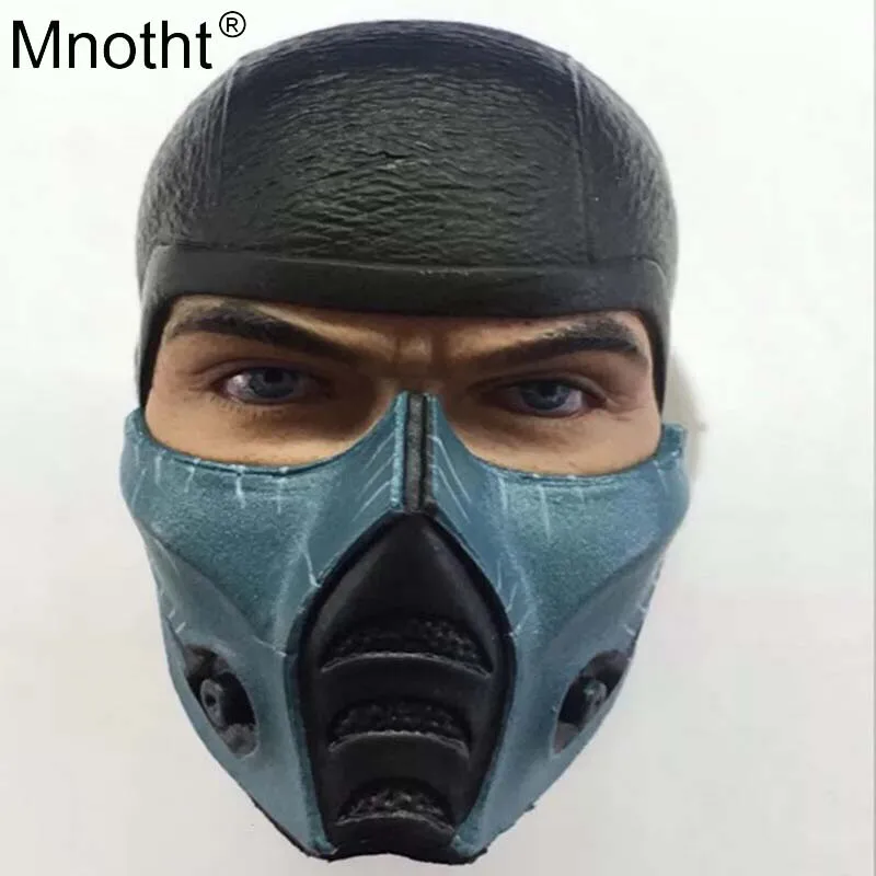Mnotht Sculpt Toys 1/6 скалемическая резьба по головке ниндзя модель со съемной маской