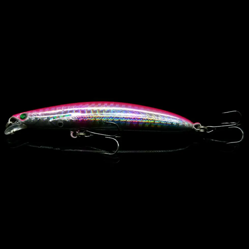 6pcs/lot 9cm 9.5g Plastic Minnow Artificial Hard Fishing Lure Laser Bait with 3D Eyes | Спорт и развлечения