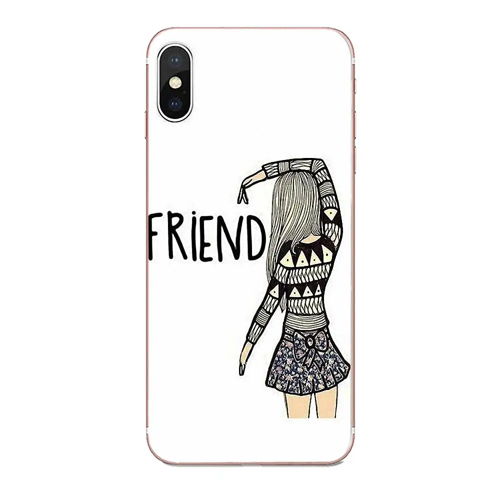 Мягкий чехол из ТПУ для Xiaomi Redmi Note 2 3 3S 4 4A 4X 5 5A 6 6A Pro Plus Best Friend Bff|Чехлы-накладки| |