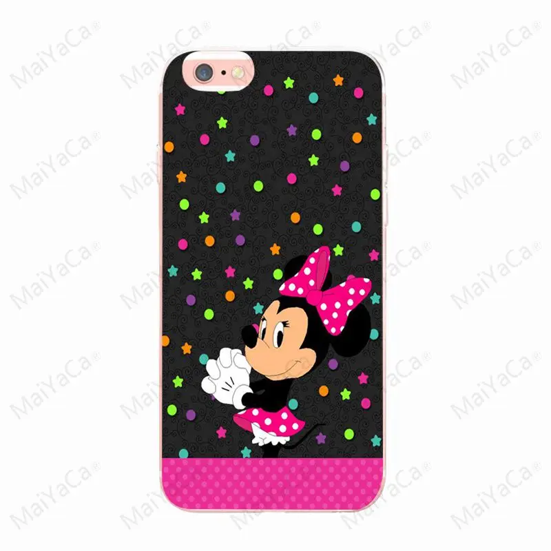 7 MaiYaCa Минни Маус для Apple iphone X XR XS для iphone 7, 7 plus TPU чехол для телефона iphone 8 8plus 6 6s plus 5 5S SE чехол для телефона - Цвет: 7