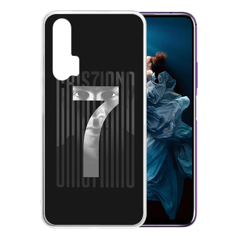 Soft Silicone Clear TPU Case for Huawei Honor 20 Pro 9X 8X 10 Lite V20 V30 V10 Play 3 Anti-Scratch CR7 C Ronaldo Cover | Мобильные