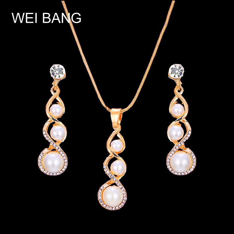 Комплект из колье и серёг с кристаллами|wedding jewelry sets|fashion setjewelry sets |