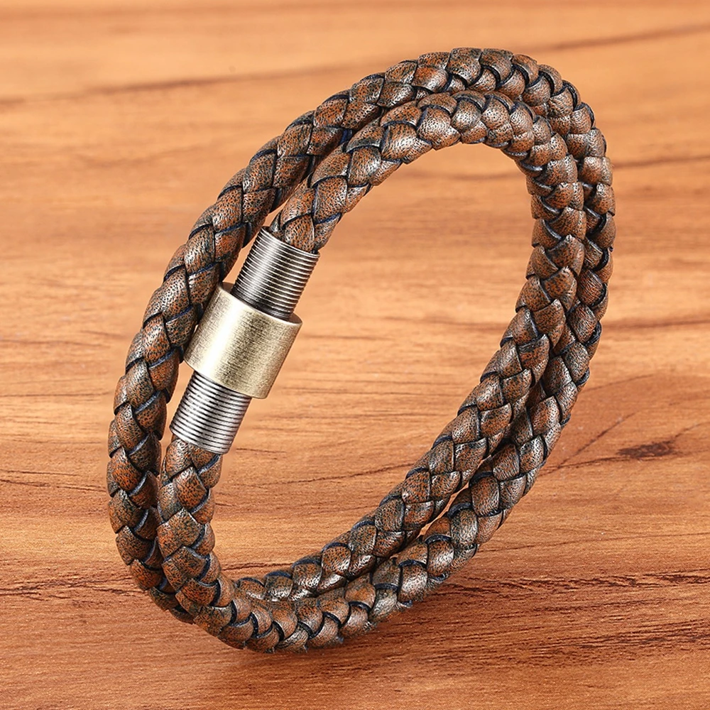 TYO мужские браслеты из нержавеющей стали классические металлические застежки