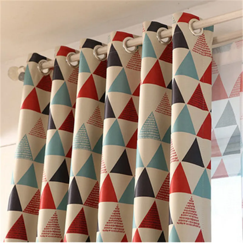 XYZLS треугольные пасторальные шторы на окна плотные затемняющие для гостиной