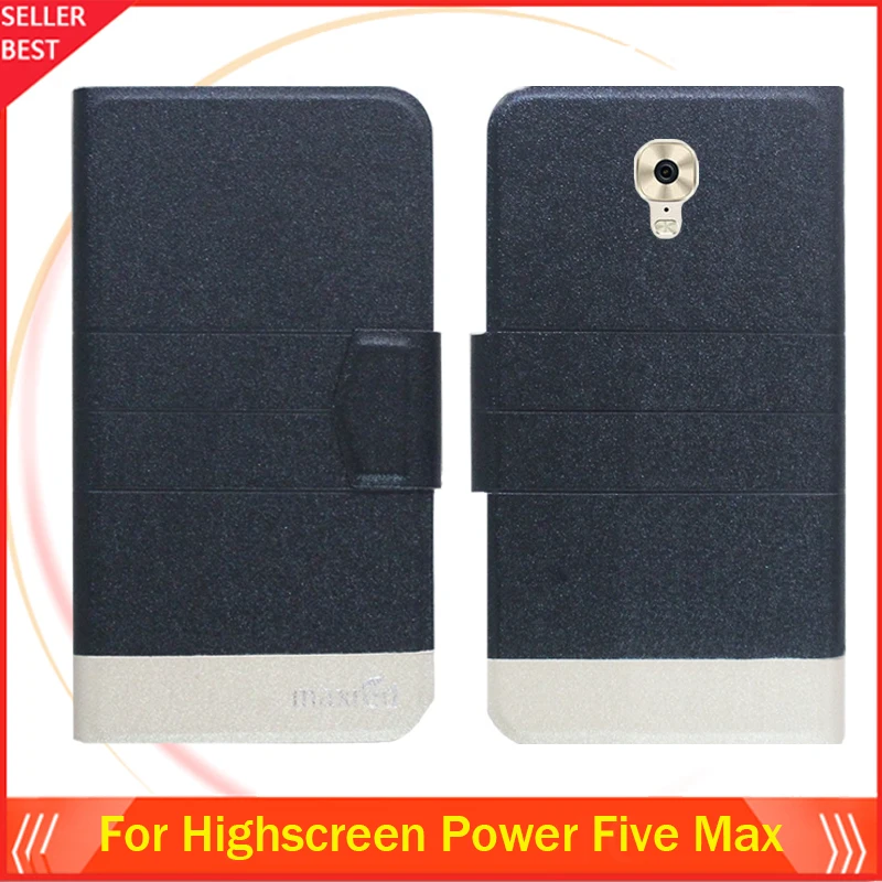 5 видов цветов прямо с фабрики! Чехол Highscreen Power Five Max роскошный кожаный