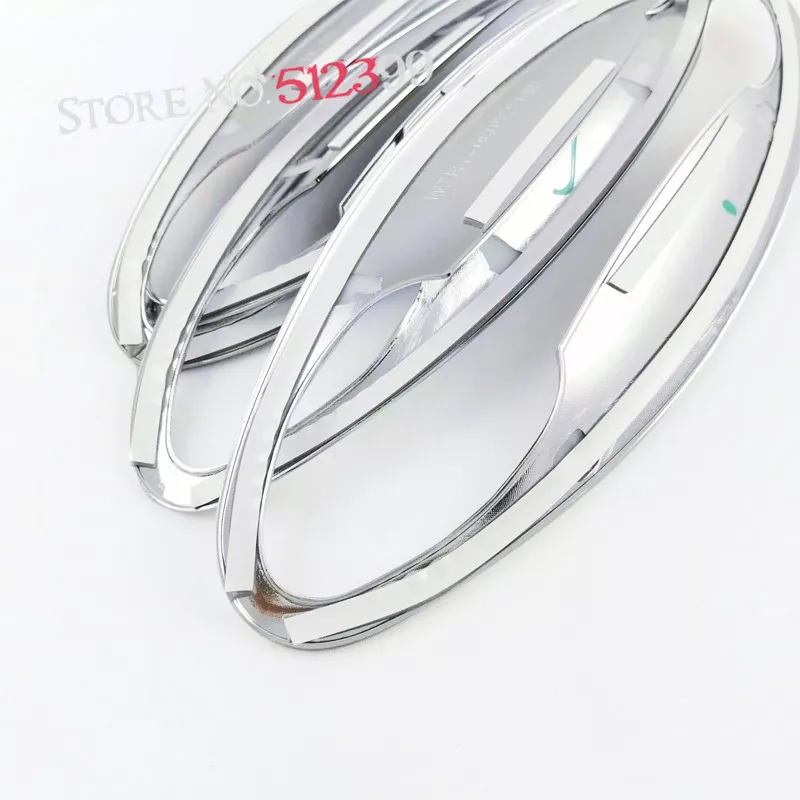 8 * ABS хромированные аксессуары внешняя дверь боковая ручка Чаша Крышка Накладка