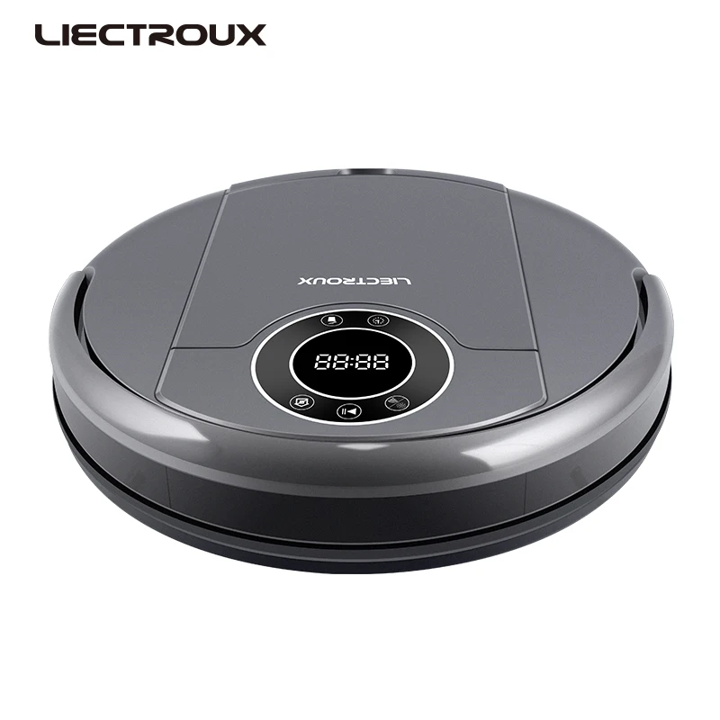 LIECTROUX робот пылесос ZK808, WiFi App управление, картография,Гироскоп навикация, с памятью, УФ лампа, влажная и сухая уборка, моющий, всасывание 3000па,безщеточный мотор