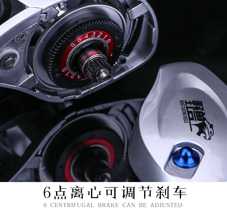 Высокое качество алюминиевая рама большой размер катушка baitcasing 14 S/S шарикоподшипники левая и правая ручка катушка для соленой воды