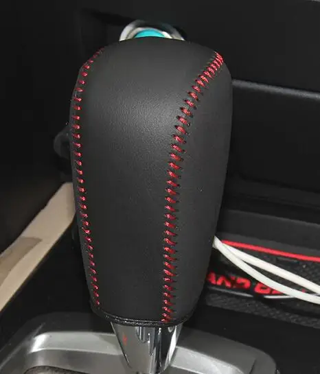 leather and suede Верхний чехол из натуральной кожи, Ручка переключения для Toyota Land Cruiser, корпус ppc cpr, ручка, чехол рычага переключения передач - Название цвета: leather and suede