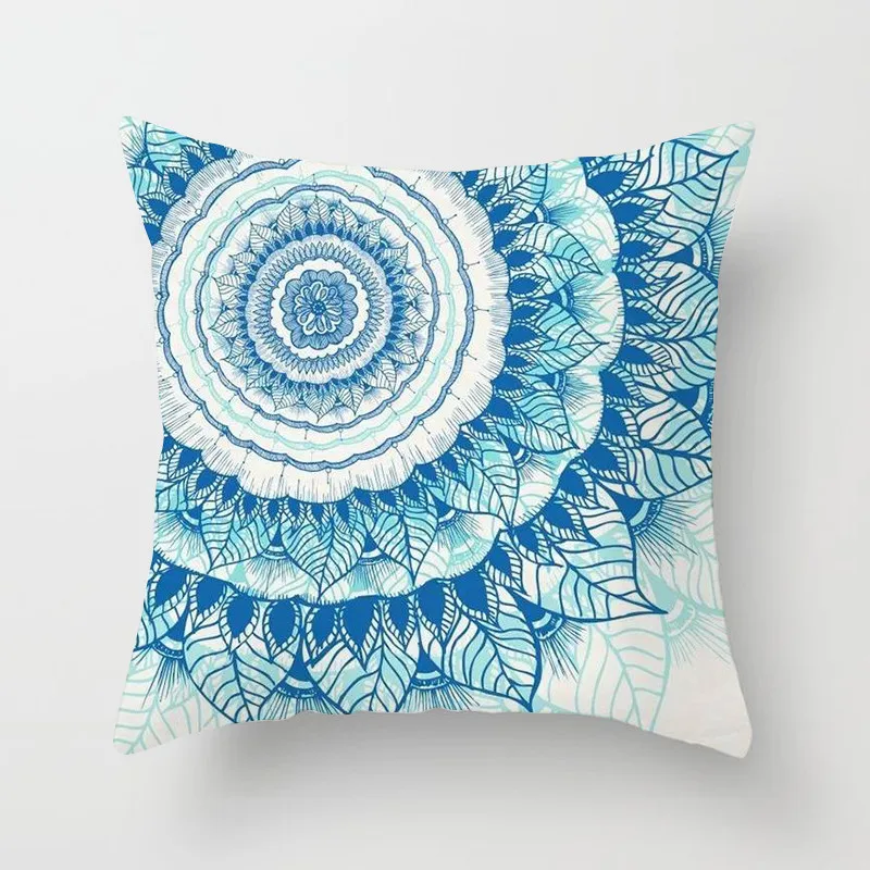 Fuwatacchi украшение с изображением мандалы наволочка для подушки синий розовый