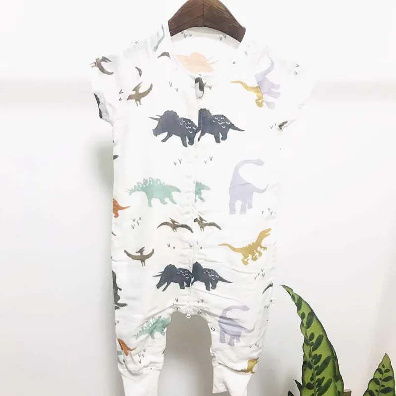 dinosaur Гриб спальный мешок для малышей; комбинезон для маленьких детей муслин бамбукового волокна и хлопка для детей ясельного возраста со спальным мешком с любимыми персонажами из мультфильмов; спальный костюм для детей удар Стёганое одеяло - Цвет: dinosaur