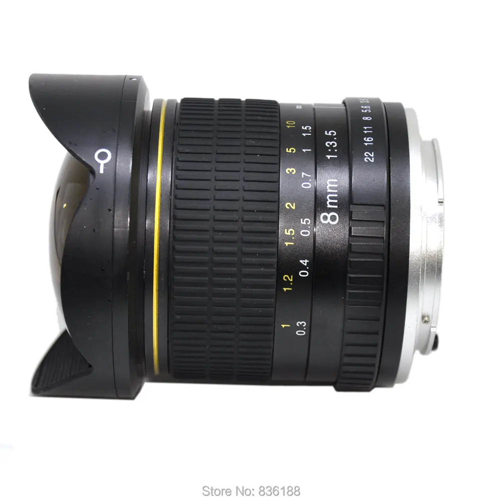 JINTU 8 мм MARK II F/3,5 супер широкоугольный объектив для камеры Canon EOS EF 80D 77D 70D 7D 6D T7i T7s T6i T6 T5i T5