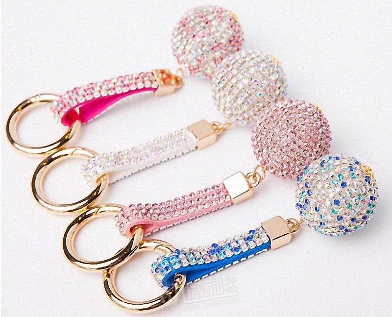 Strass горный хрусталь высокое качество кожаный ремешок хрустальный шар