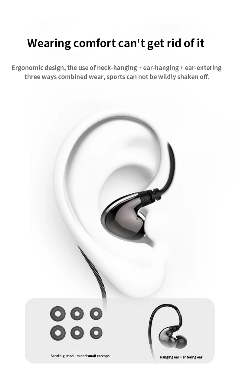 Спортивные bluetooth-наушники с шейным ремешком Z5, двойные динамические круглые сбалансированные арматурные наушники-вкладыши, bluetooth-наушники, спортивные стереонаушники