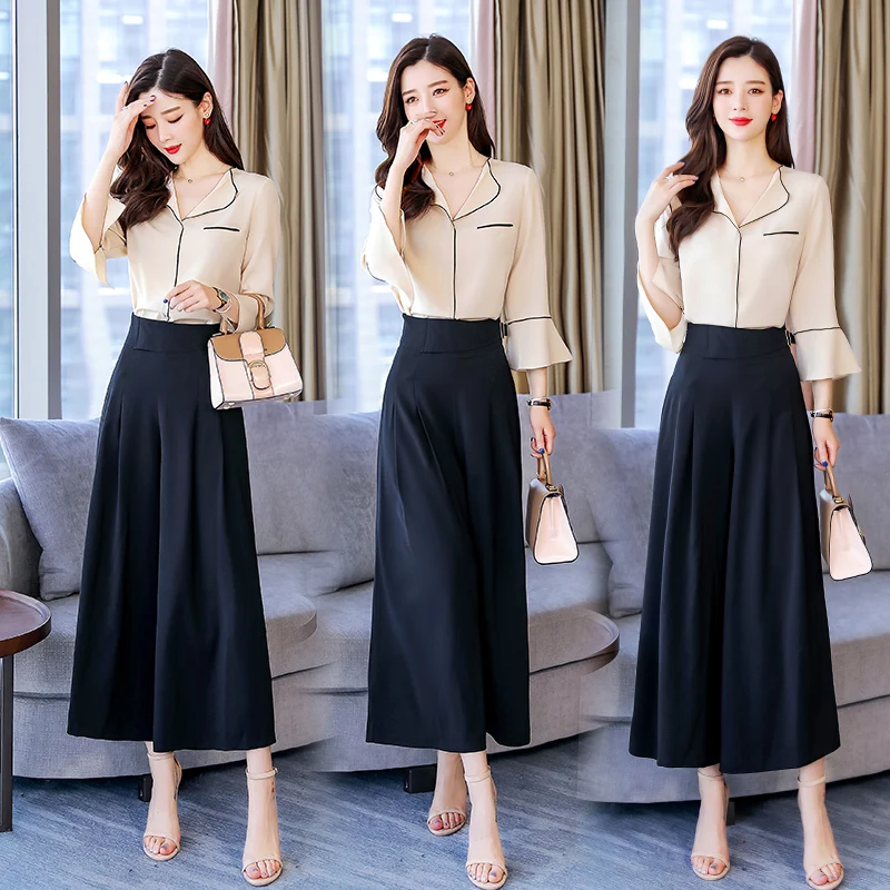 Женский костюм комплект из 2 предметов новинка 2019 Женская весенне летняя Модная