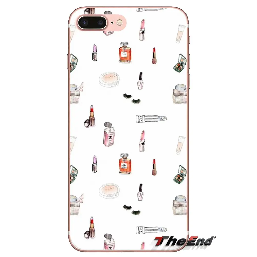 For Huawei G7 G8 P7 P8 P9 P10 P20 P30 Lite Mini Pro P Smart Plus 2017 2018 2019 Pink Girl Makeup product portfolio Phone Housing |