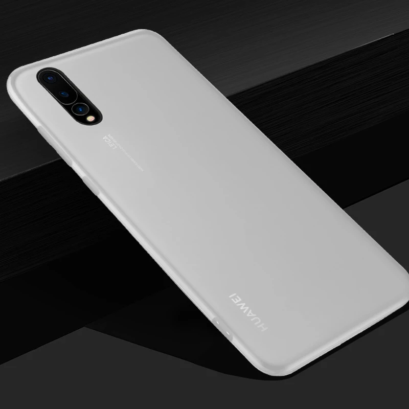 Transparent White Матовый цветной Мягкий Силиконовый ТПУ чехол для huawei Y9 P Smart P20 lite P30 Pro для Honor 8X 8C 10 9 Lite Ультратонкий чехол - Цвет: Transparent White