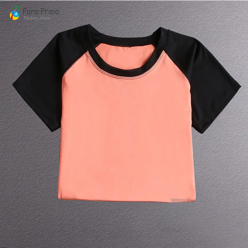orange T-shirt Комплект из пяти предметов для йоги, спортивная одежда для женщин, спортивный бюстгальтер, одежда для фитнеса, спортивный костюм для женщин, женский укороченный топ для тренировок в тренажерном зале - Цвет: orange T-shirt