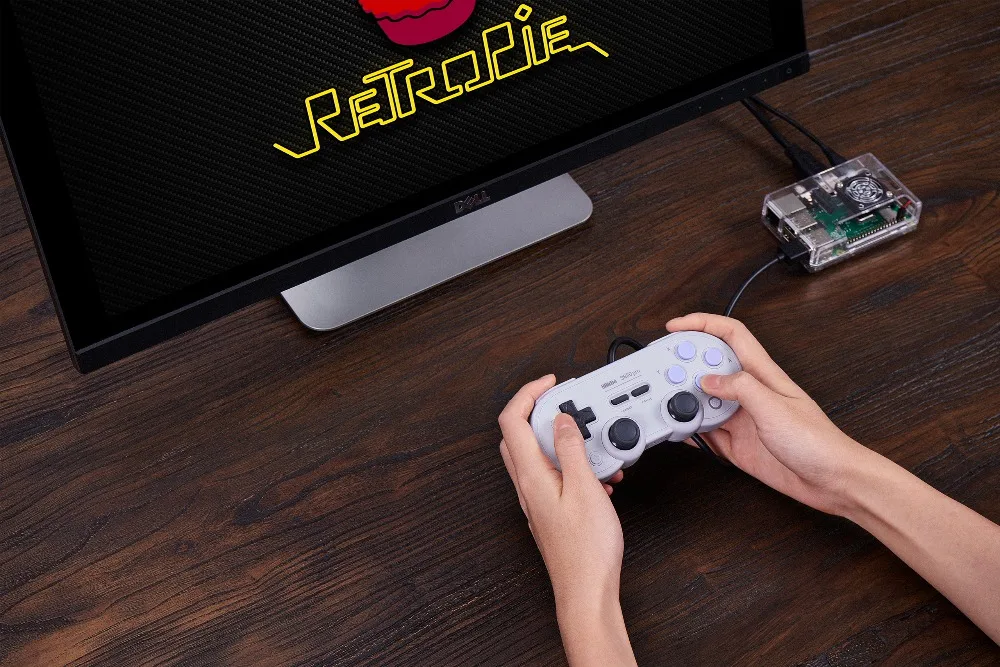 8BitDo USB кабель игровая ручка ПК переключатель хост NS малиновый пирог паровой с кулиской вибрации Windows Android macOS переключатель