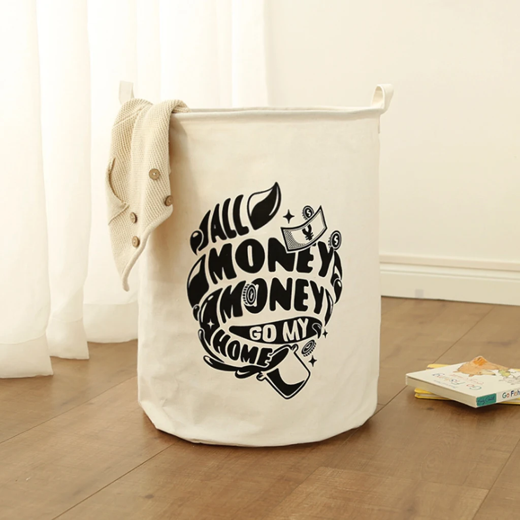 Корзина для белья коробка хранения игрушек очень большой мешок хлопковая