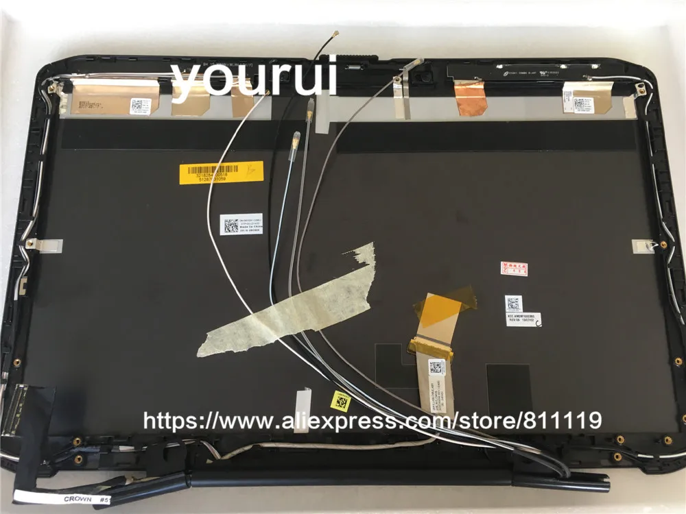 Yourui для Dell Latitude E5530 ЖК-дисплей задняя крышка и петли и ЖК-дисплей видео Экран кабель В виде ракушки 08090 К 8090 К am0m1000300