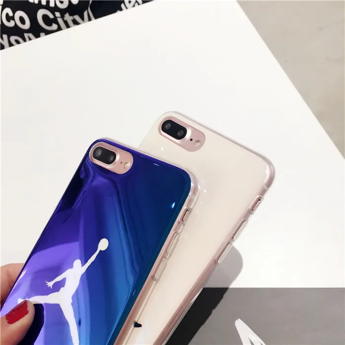 Ultra Slim Blu-ray Michael Jordan Case For iPhone 7 6 6s Plus Silicone Soft Cases Back Cover for 8 Shell Fundas |