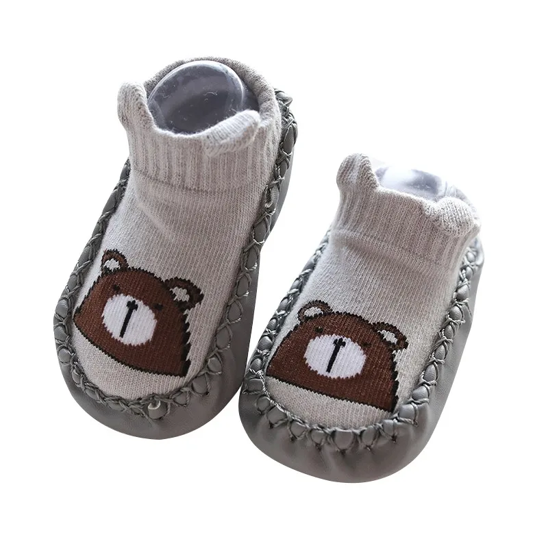 Baby Socks With Rubber Soles Infant Newborn Baby Girls Boys Autumn Winter Children Floor Socks Shoes Anti Slip Soft Sole Sock