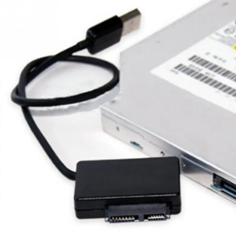Хорошее качество дата передачи кабели соединительный провод USB 2,0 к SATA Slimline ноутбук CD DVD Rom привод адаптер кабель дата провода