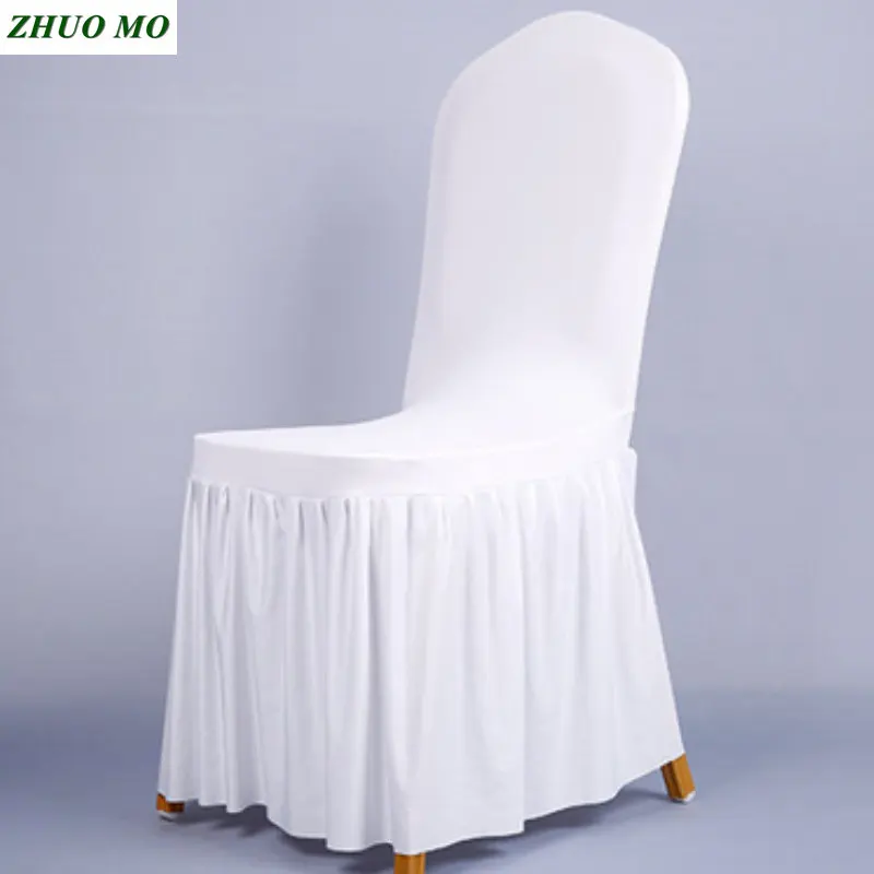 

Removable Chair Cover Spandex Wedding decoration home Hotel Slipcover Modern Kitchen Seat Case Stretch Chair Cover For Banquet