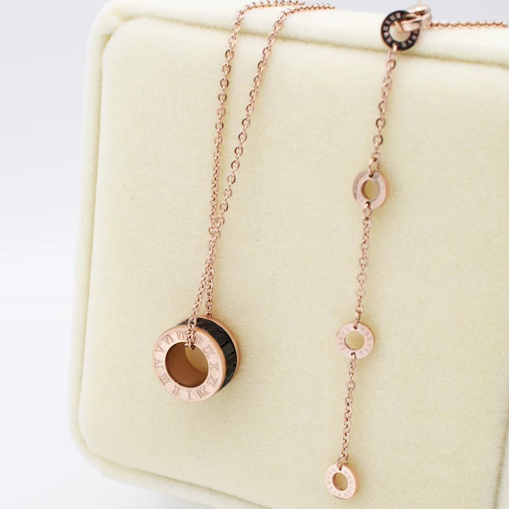 Новая мода кулон римское ожерелье с буквенными подвесками для женщин из