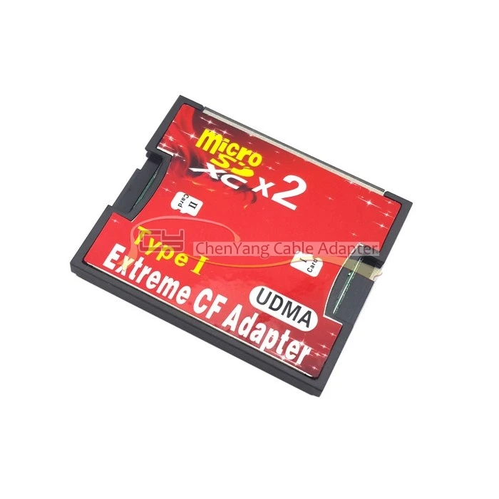 1 шт./лот двойной слот TF или MicroSD Micro SD для Type I компактная флэш карта CF ридер адаптер