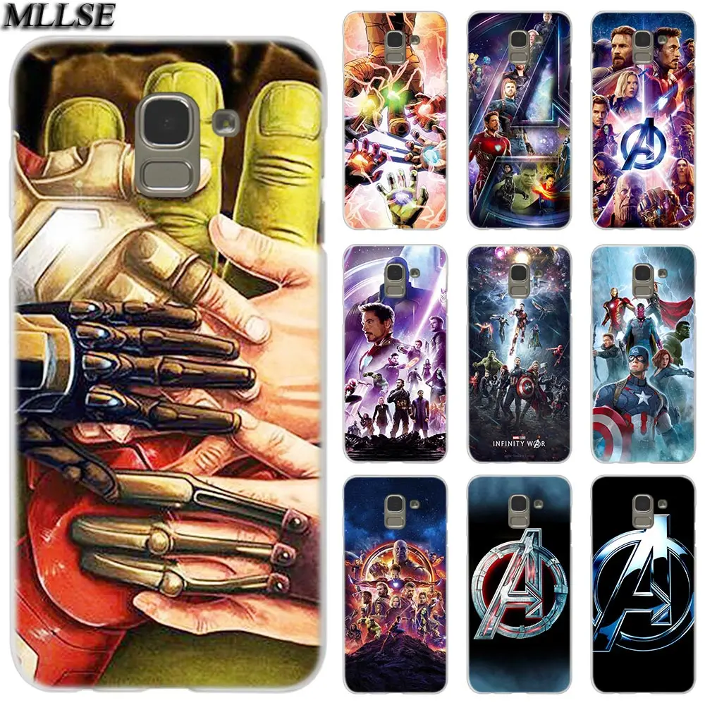 MLLSE Marvel Superheroes The Avengers Case Cover for Samsung Galaxy J2 J4 CORE J3 J5 J7 EU J8 J6 J4 Plus J7 Prime