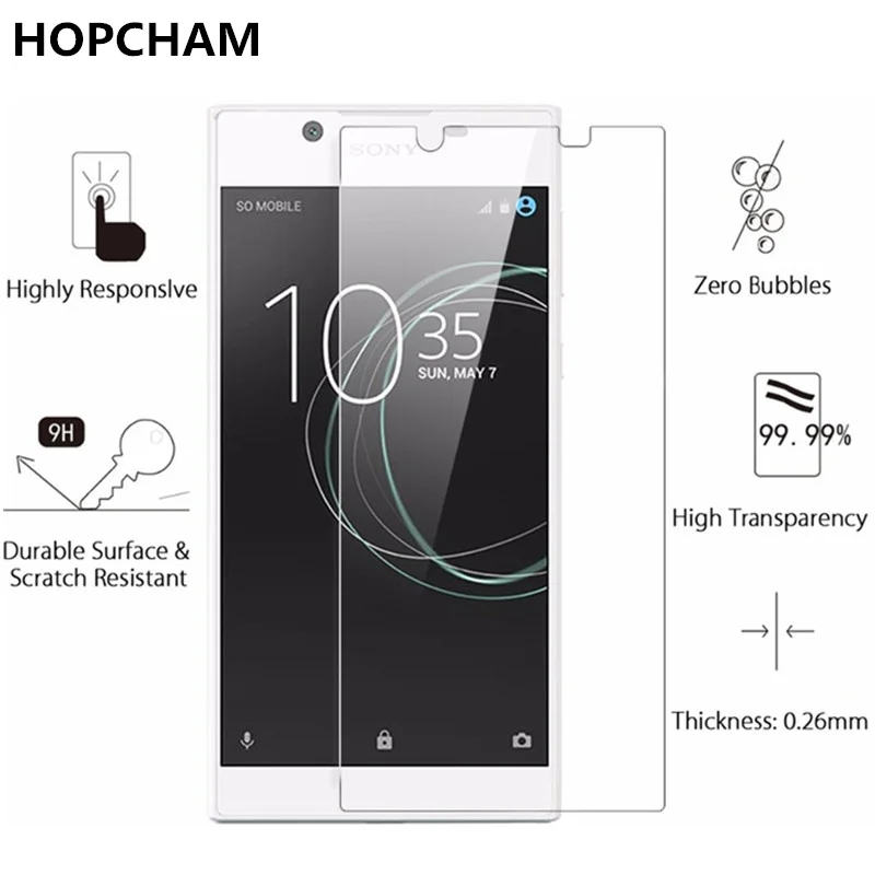 HOPCHAM 2 шт. стекло для Sony Xperia L1 защита экрана закаленное G3312 защитная пленка |