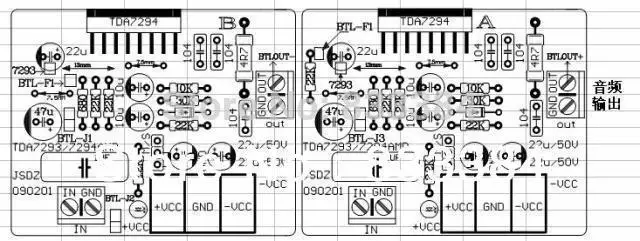 TDA7294 60 Вт + Двухканальный аудио усилитель мощности комплект для DIY 2шт PCB Kit|kit kits|kit