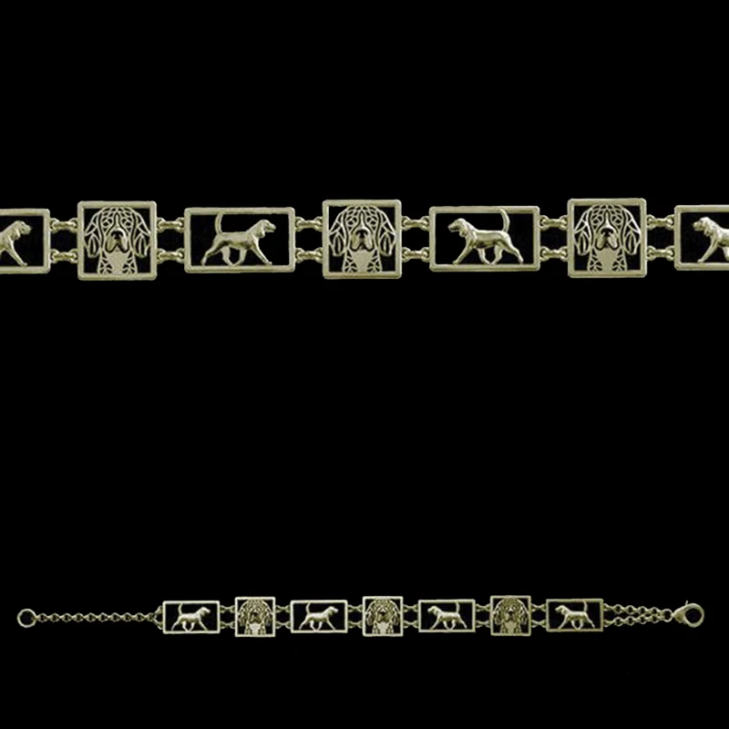 Регулируемая Бигль квадратные рамки браслет Собака ювелирные изделия