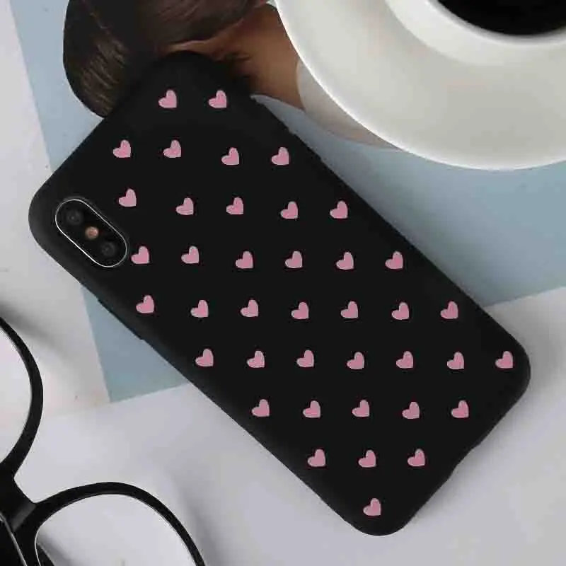 MoreHeart Black Любовь Сердце чехол для телефона для huawei Y9 Y3 Y5 Y6 II Y7 рro рrime Y9 Nova 4E 4 3 3E 3i 2 плюс 2S Lite чехол s Мягкий чехол - Цвет: MoreHeart Black