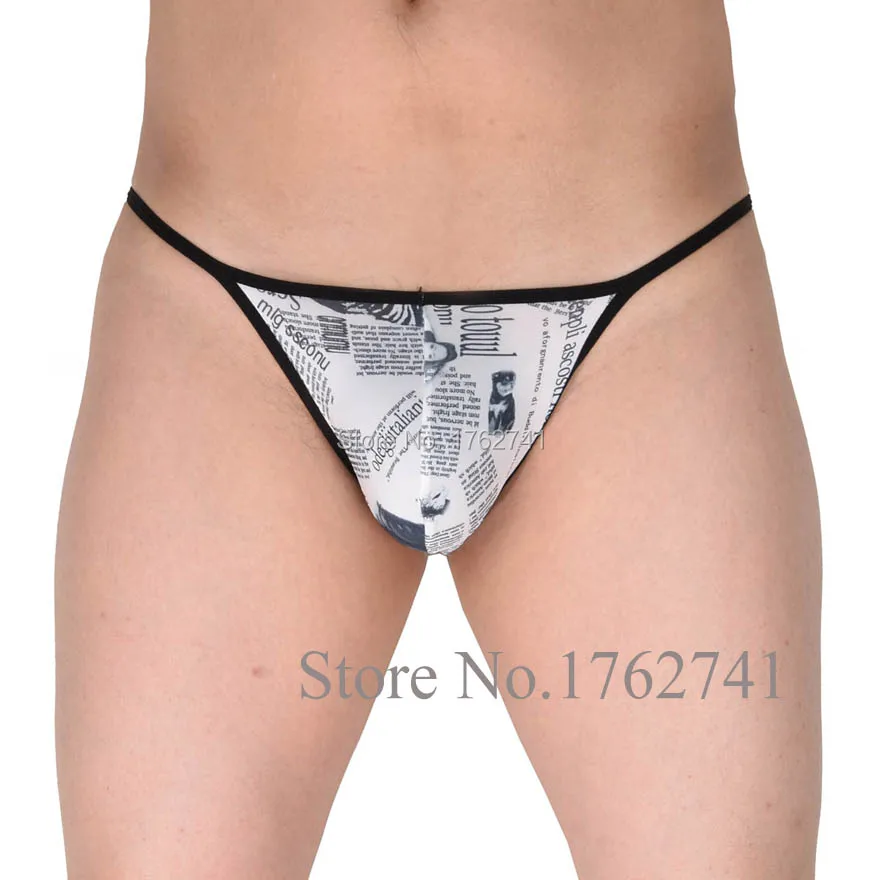 Трусы стринги мужские классические эластичные брифы бикини нижнее белье с