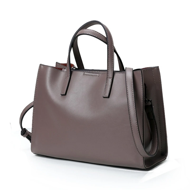 

10 Color Tote Bag Genuine Leather Bag Female Handbag Women Leather Handbags Shoulder Bags For Women 2018 bolsa feminina