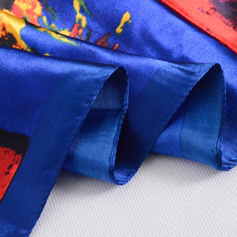 Весна [BYSIFA] квадратные шарфы с подсолнухами головной платок для женщин бренд Ван