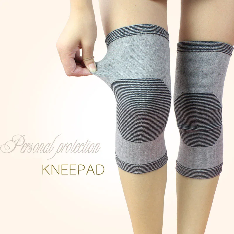 Knee pad AOLIKES, 1 пара, поддержка запястья рук, эластичная повязка на лодыжку+ эластичная поддержка колена s+ спортивный напульсник, повязка на запястье - Цвет: Knee pad