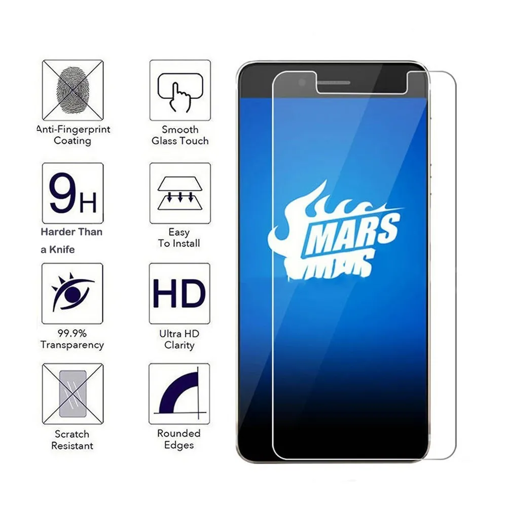2 упаковки для Vernee Mars mars Pro Applo X Lite 2.5D Закаленное стекло защиты экрана 9H Передняя