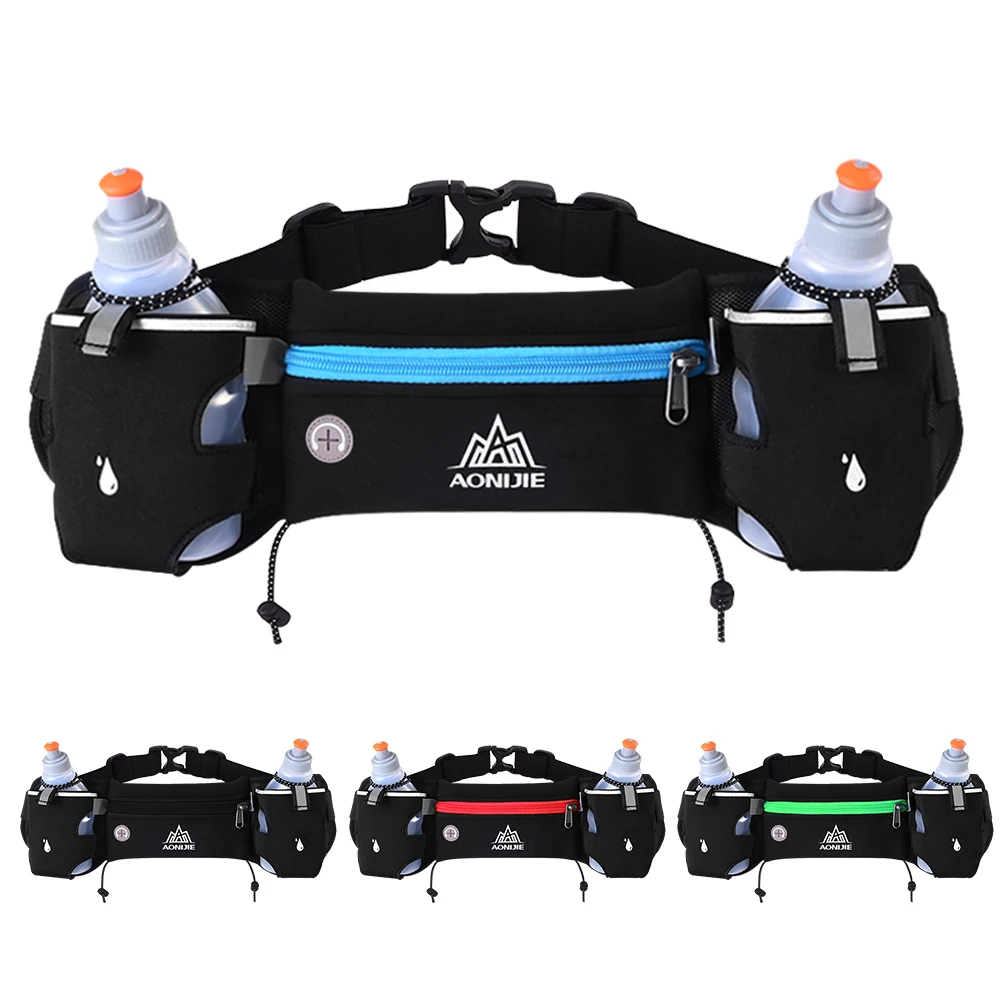 Gym Bags Running Waist Pack Unisex Lightweight Snug Fanny with Dual Bottle Holder Outdoor Sports | Спорт и развлечения
