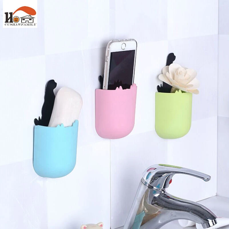 CUSHAWFAMILY креативные настенные держатели для хранения морских львов ванной