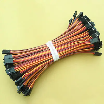 100 x 15cm 22AWG Wire Quadcopter Servo Extension Connector JR Male to Cable | Connectors