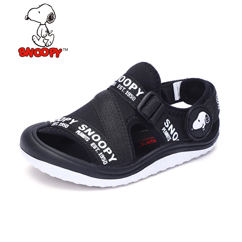 Snoopy/летние пляжные сандалии детские летняя кожаная обувь для мальчиков