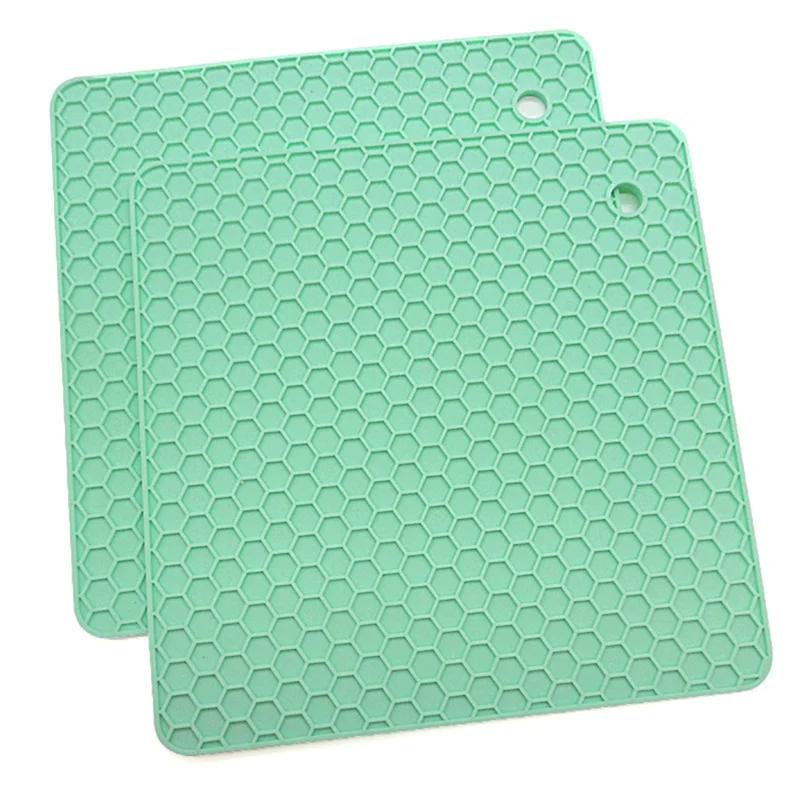 LG 1 шт. новая Нескользящая силиконовая настольная салфетка подставка под чашку термостойкий держатель для кастрюли кухонные аксессуары - Цвет: LG