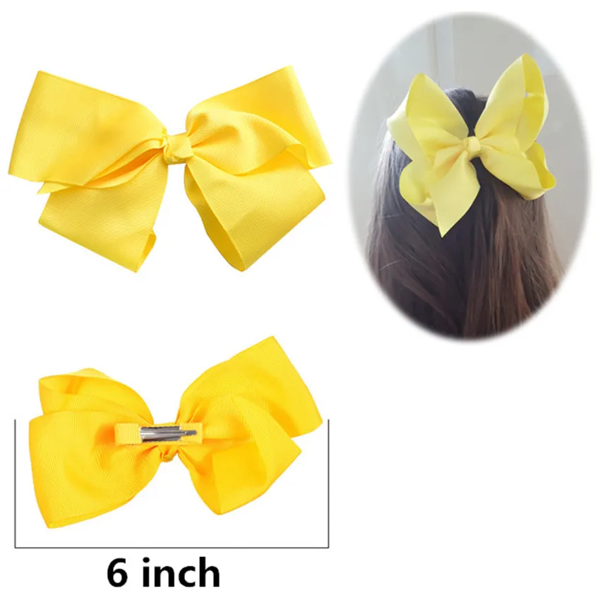 M MISM 6 Inch 20pcs/sets Fashion Hairpins Colors Children Big Bowknot Girls Hair Accessories Cintillos Ninas Diademas Para Mujer | Детская